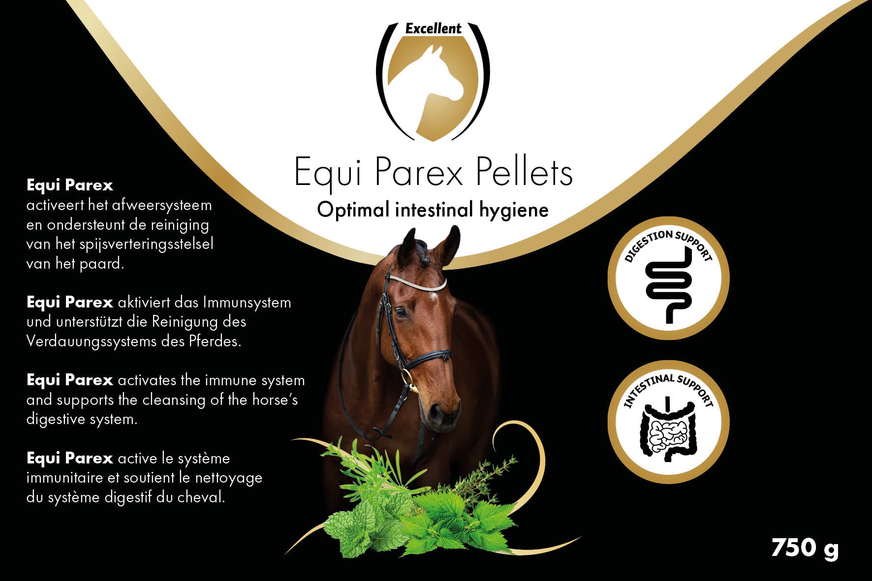 Excellent Horse Parex, Ergänzungsfuttermittel für Pferde, 750 g