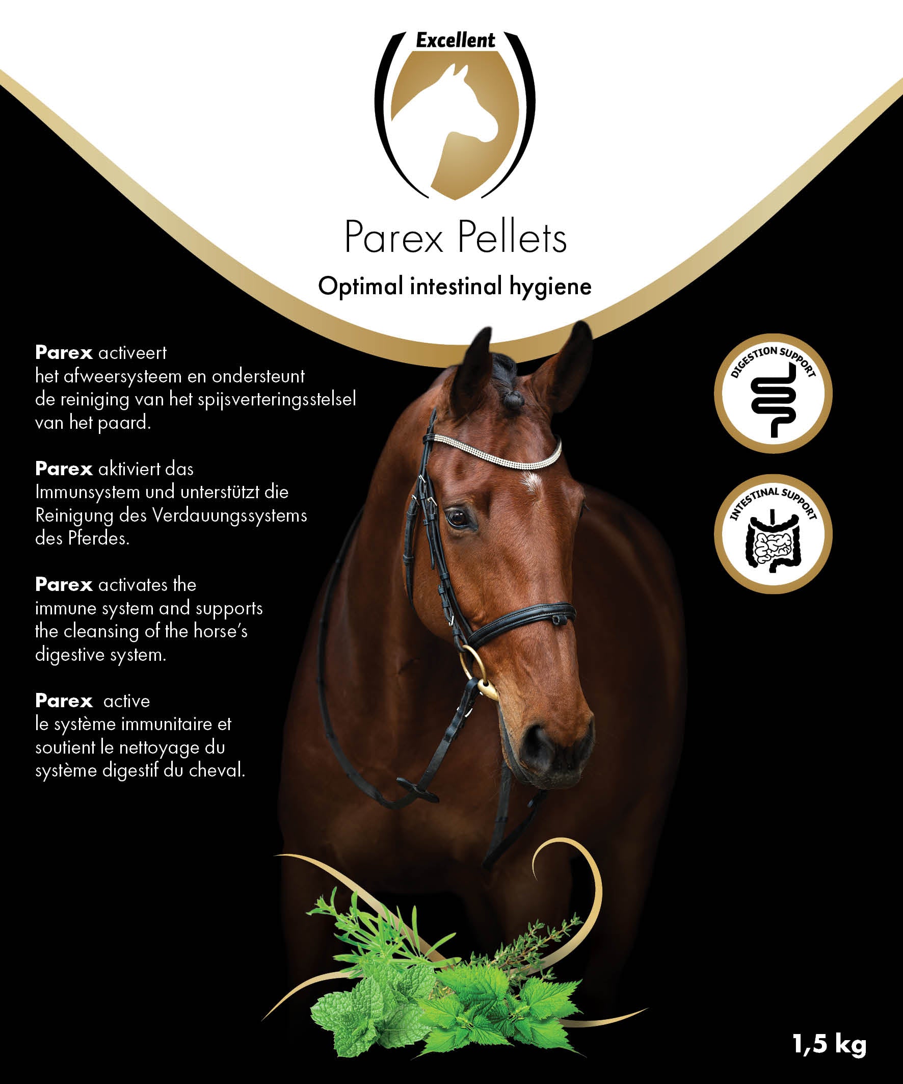 Excellent Horse Parex, Ergänzungsfuttermittel Pferd, 1,5 kg