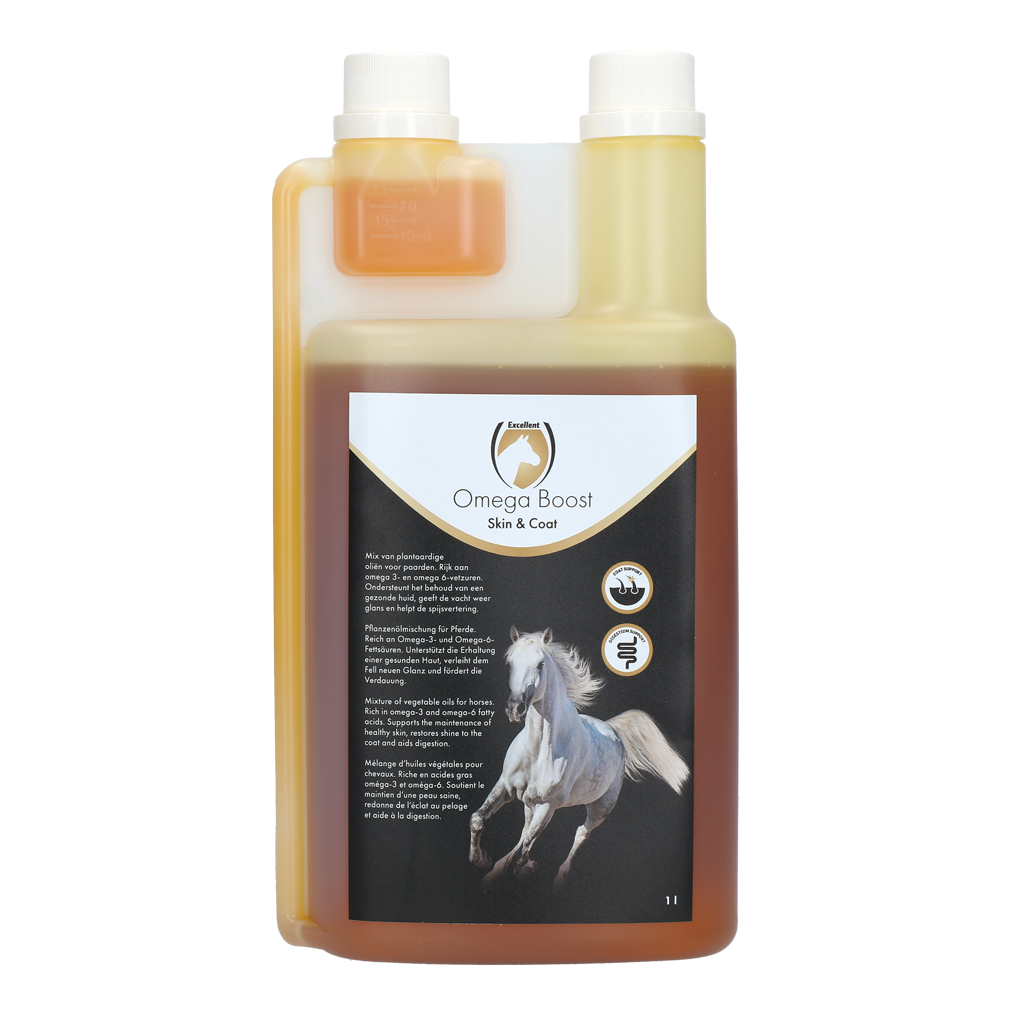 Excellent Horse Omega Boost Ergänzungsfuttermittel Pferd, 1 l