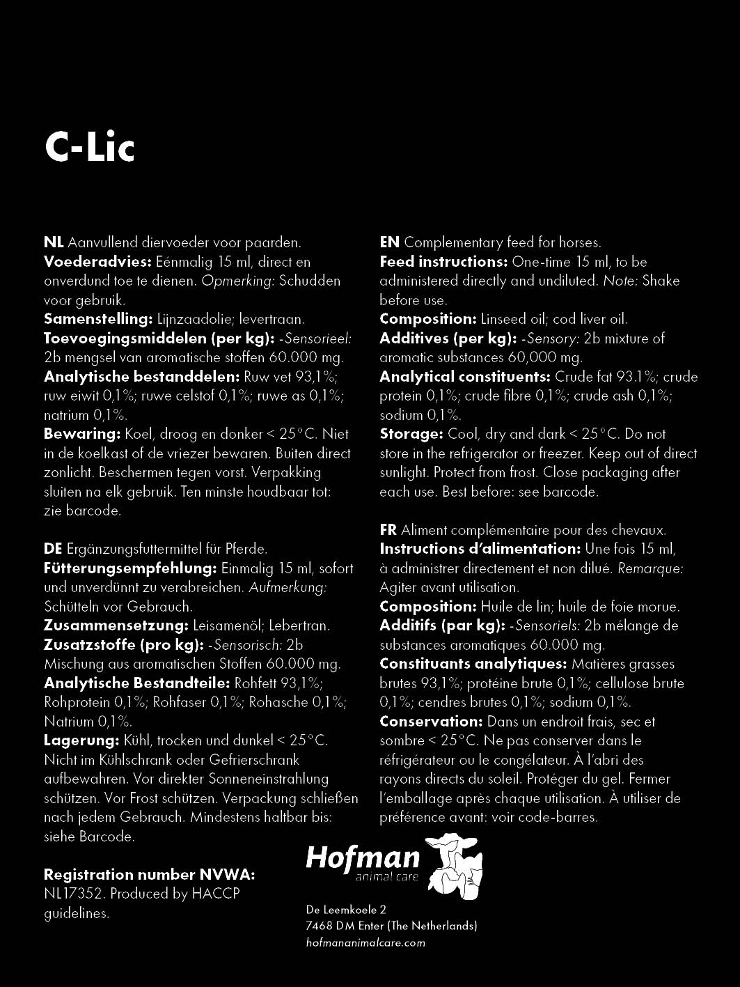 Excellent Horse C-Lic für Pferde, 100 ml