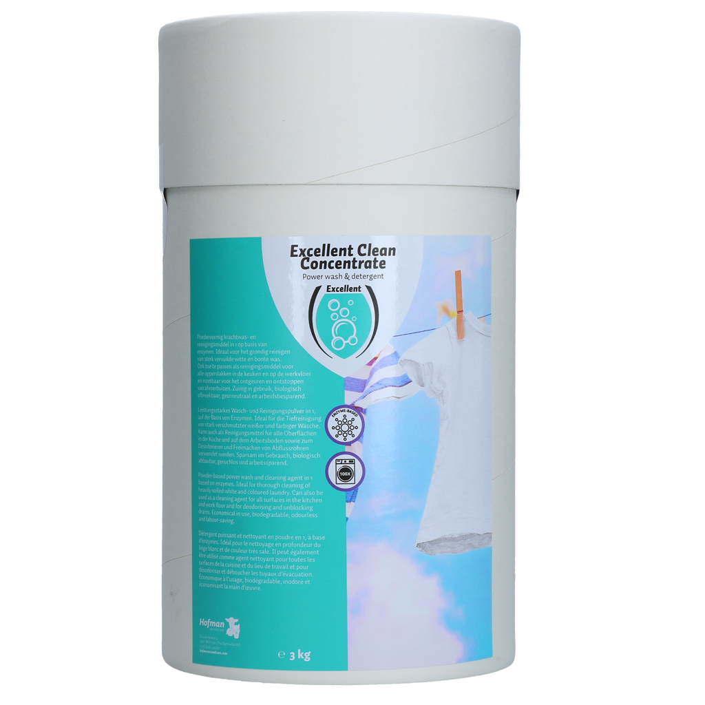 Excellent Sauber Waschmittelkonzentrat, enzymatisch, unparfümiert, 3 kg