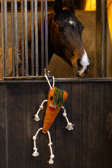 Excellent Horse Pferdespielzeug, Karotte, Naturleder, 40 x 16 x 5 cm