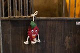 Excellent Horse Pferdespielzeug, Raspberry, Naturleder, Jute-Füllung, 29 x 20 x 5 cm