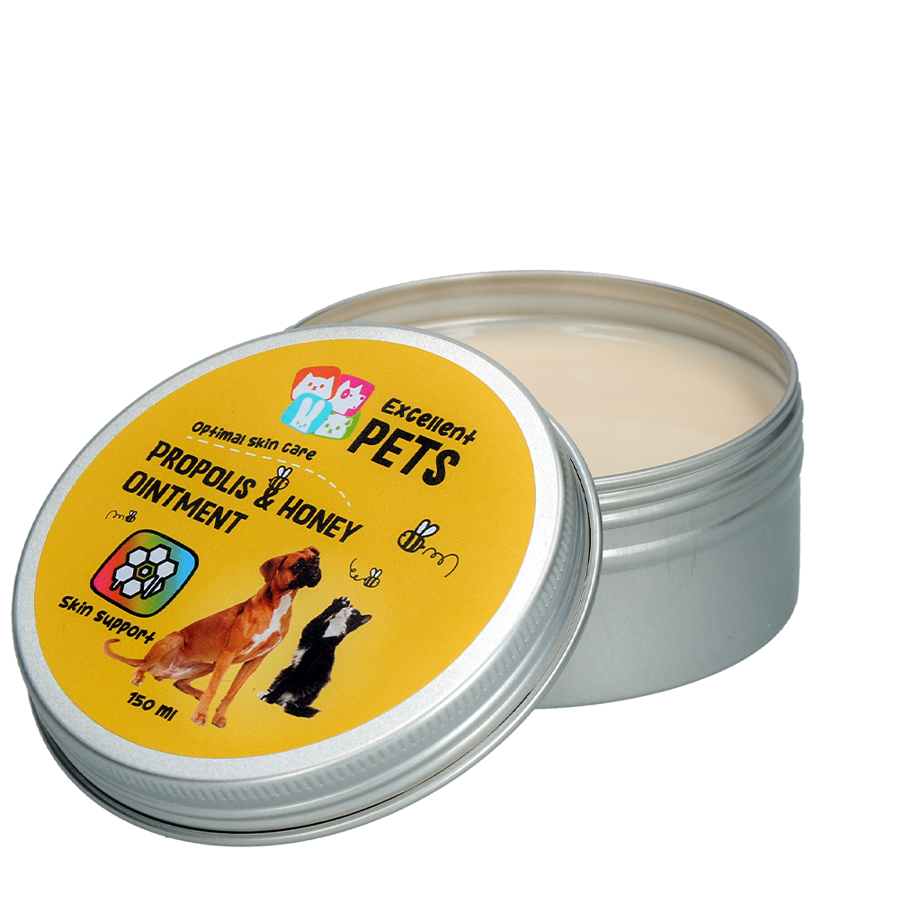 Excellent Pets Propolis & Honig Salbe, für Hunde, Katzen, Kaninchen, Nagetiere, 150 ml