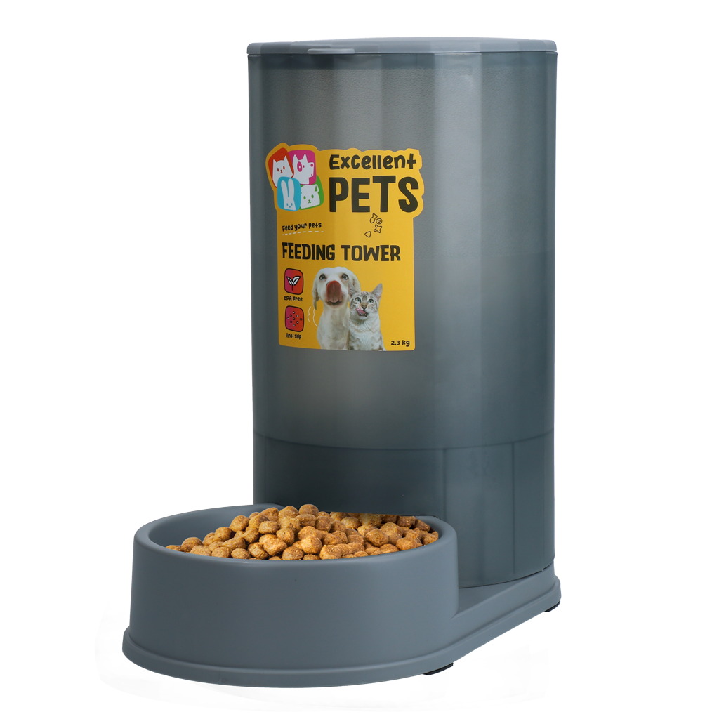 Excellent Pets Futterautomat, 2,3 kg, für Hunde und Katzen