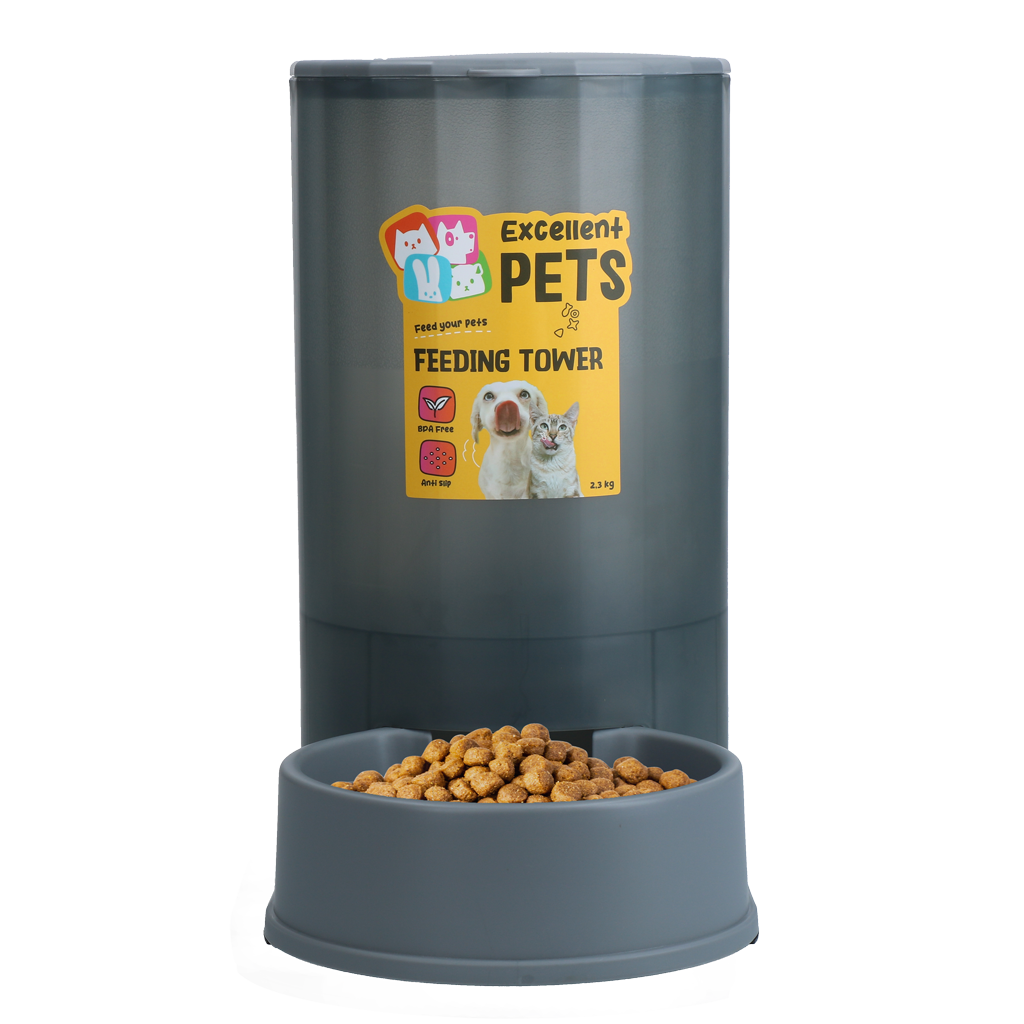 Excellent Pets Futterautomat, 2,3 kg, für Hunde und Katzen
