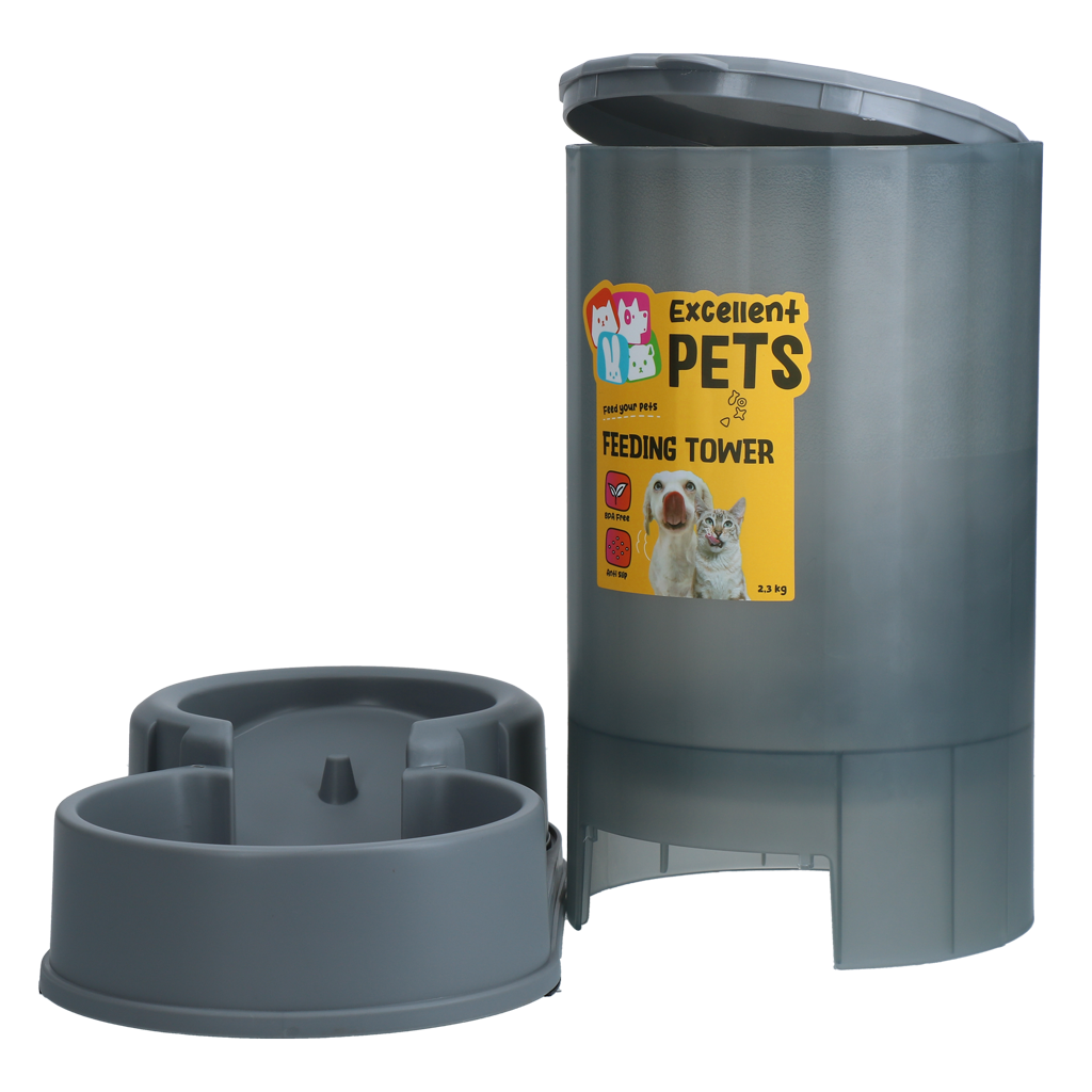 Excellent Pets Futterautomat, 2,3 kg, für Hunde und Katzen