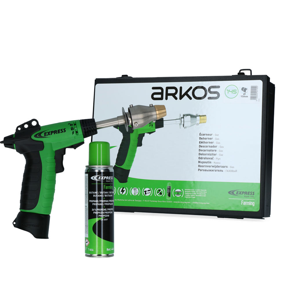 Express Arkos Gas-Enthorner, Ziegen, wendbare Spitze Ø 17 mm, 19 mm