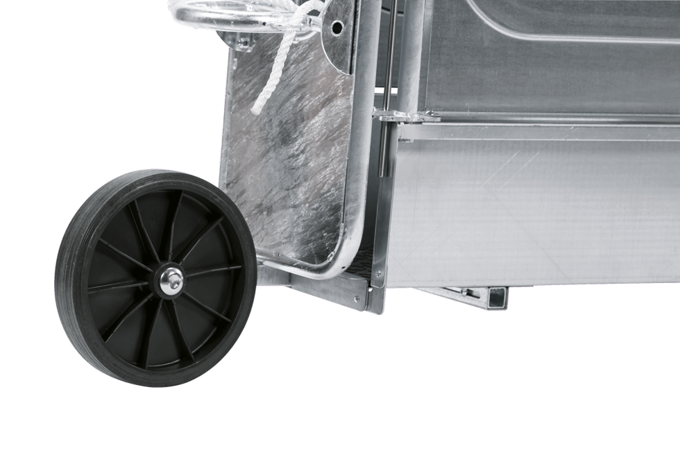Express Mobilitätskit für Fixierkäfig, Ø 28 cm Rad, abnehmbare Griffe