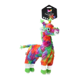 Hundespielzeug Giraffe, recyceltes Material, mit Quietscher, Größe L, 32 x 16 cm