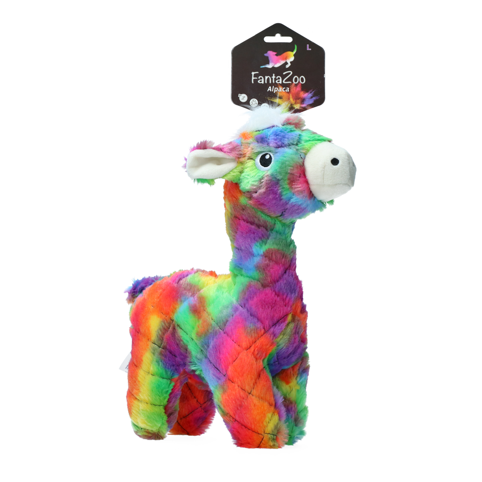 Hundespielzeug FantaZoo Alpaca, L, 32 x 16 cm, mit Quietscher, recyceltes Material