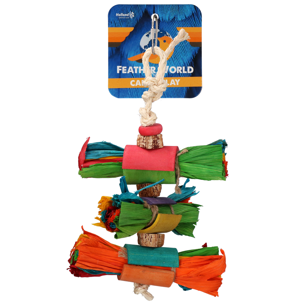 Feather World Vogelspielzeug, 31 cm, für Nymphensittiche, Weißbauchpapageien