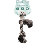 Dental Hundespielzeug Seil, 2 Knoten, Baumwolle, 20 cm