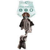 Floss Toss Hundespielzeug Seil, 2 Knoten, Baumwolle, 45 cm, Ø 2,5 cm