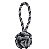 Floss Toss Dental Hundespielzeug, Zerrseil mit Ball, Baumwolle, 60 cm