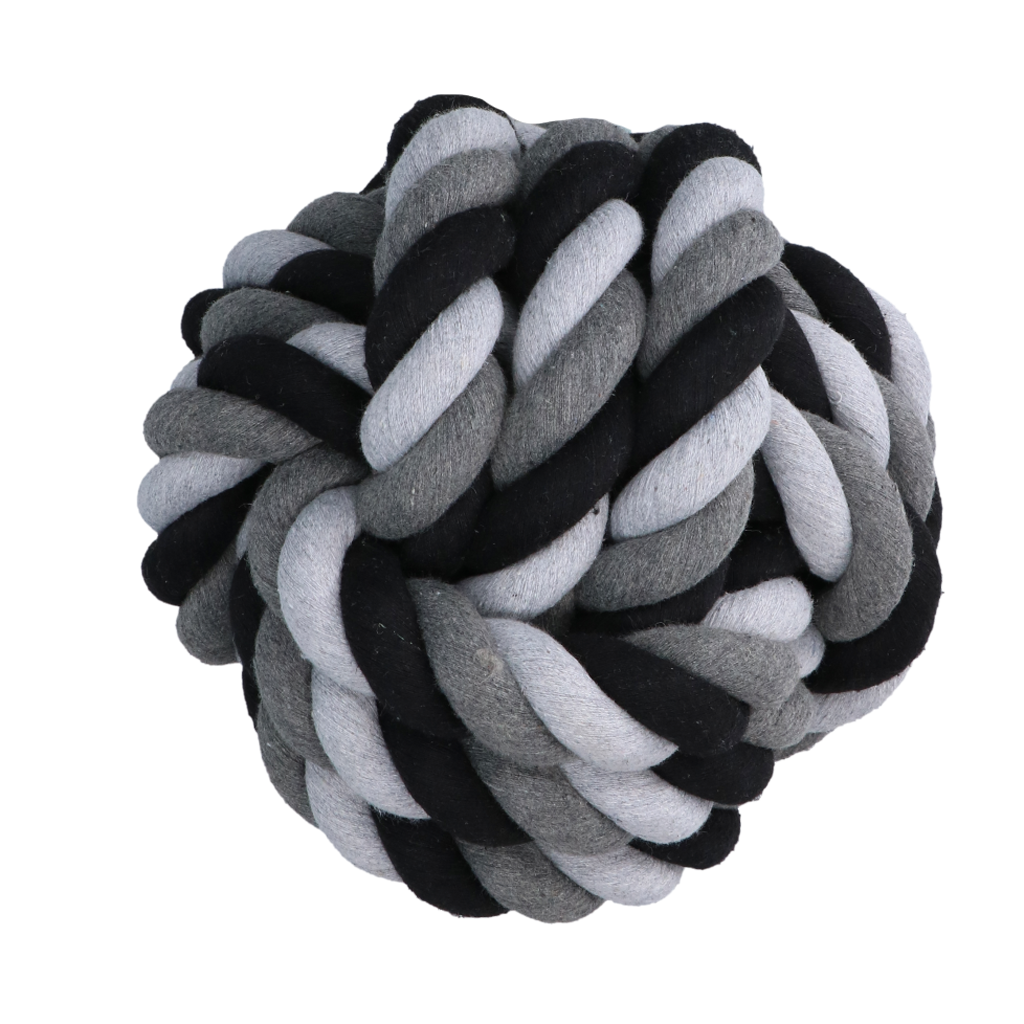 Floss Toss Dental Rope Ball, Hundespielzeug, Zahnpflege, 24 cm