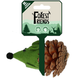 Forest Friends Maus aus Filz mit Madnip und Tannenzapfen