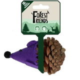 Forest Friends Maus aus Filz mit Madnip und Tannenzapfen