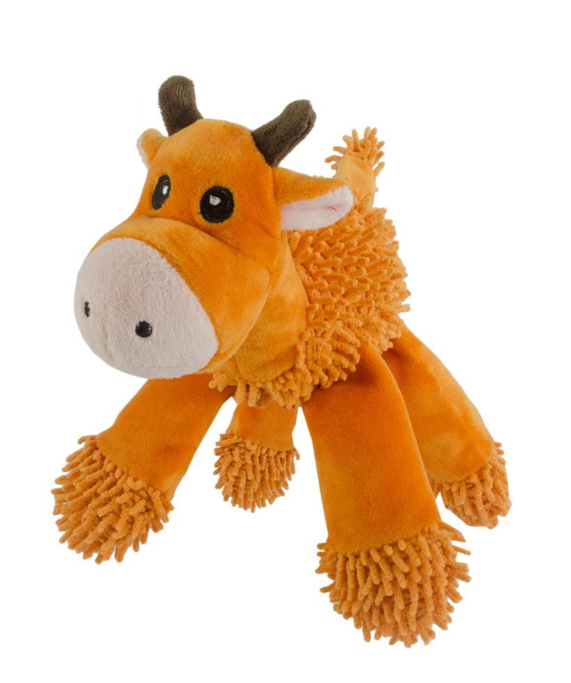 Fuzzle Hundespielzeug Giraffe, 5 Quietschgeräusche, 22 x 22 cm