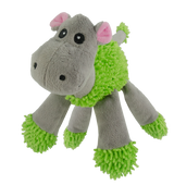 Fuzzle Hundespielzeug Nilpferd, 5 Quietscher, 22 x 22 cm