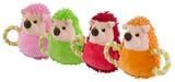 Fuzzle Hundespielzeug Hedgie, Quietscher, Seilschwanz, 26 cm, grün