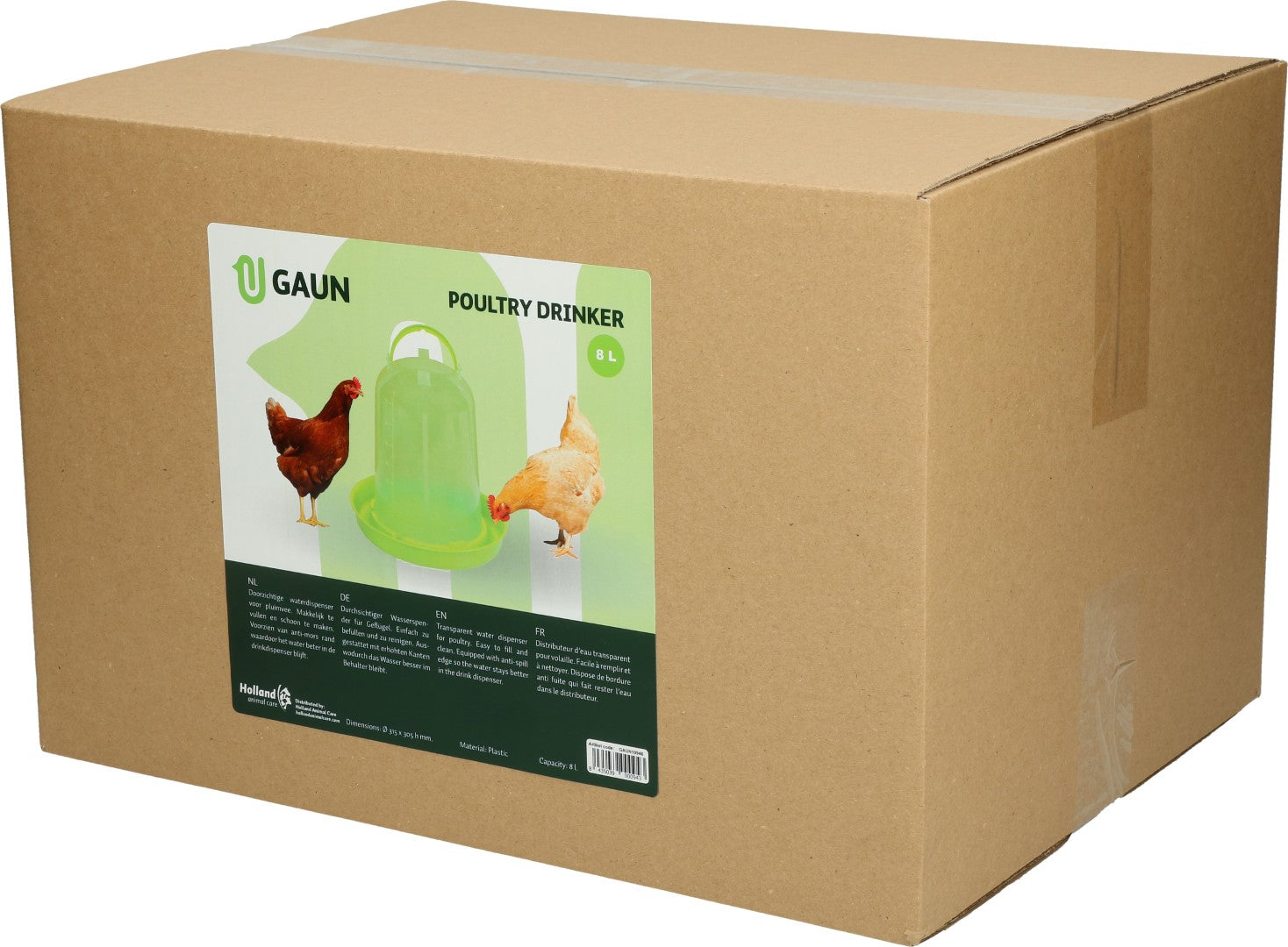 Gaun Geflügel Stülptränke, grün lemon, 8 l