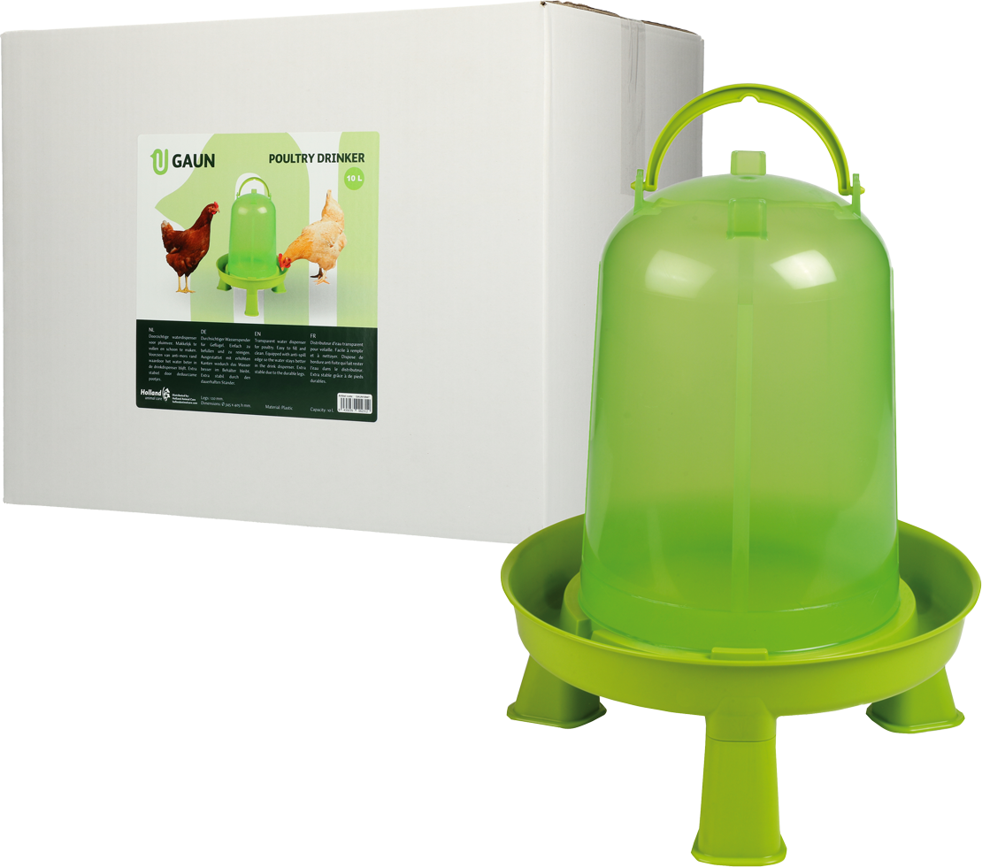 Gaun Geflügeltränke mit Ständer, limonengrün, 10 l