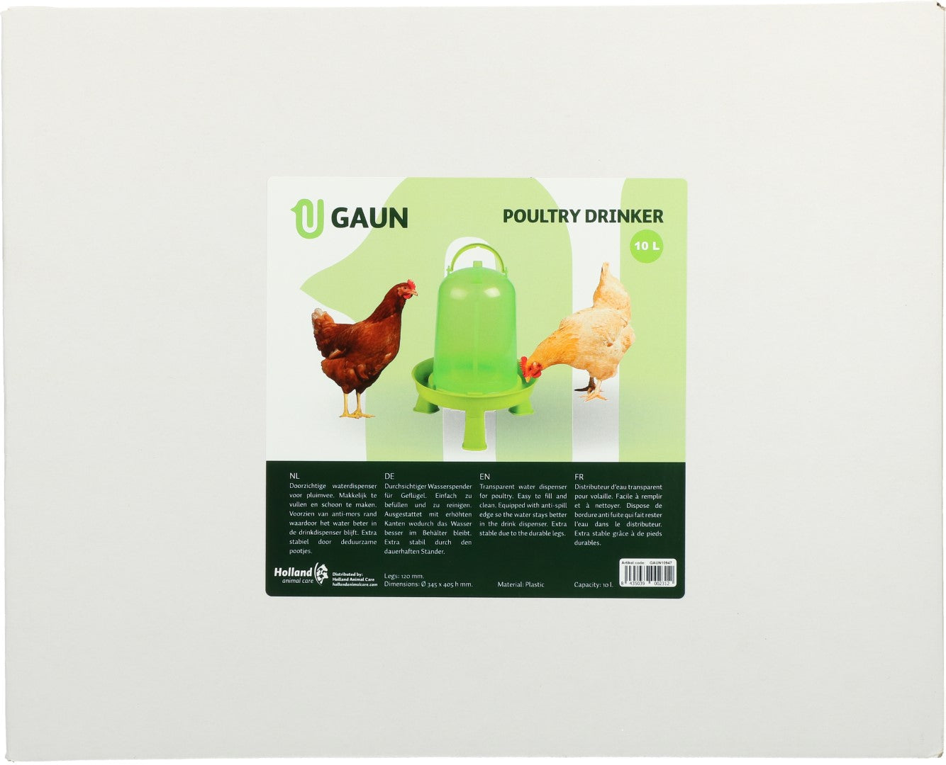 Gaun Geflügeltränke mit Ständer, limonengrün, 10 l