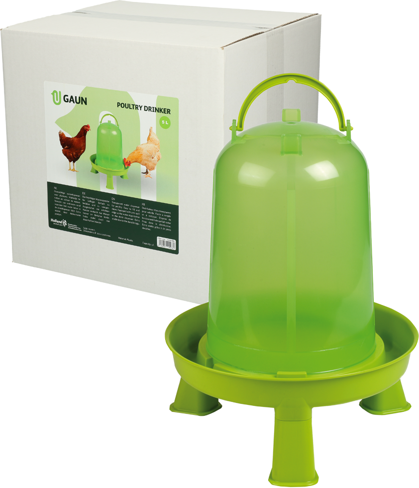 Gaun Geflügeltränke mit Ständer, limonengrün, 5 l