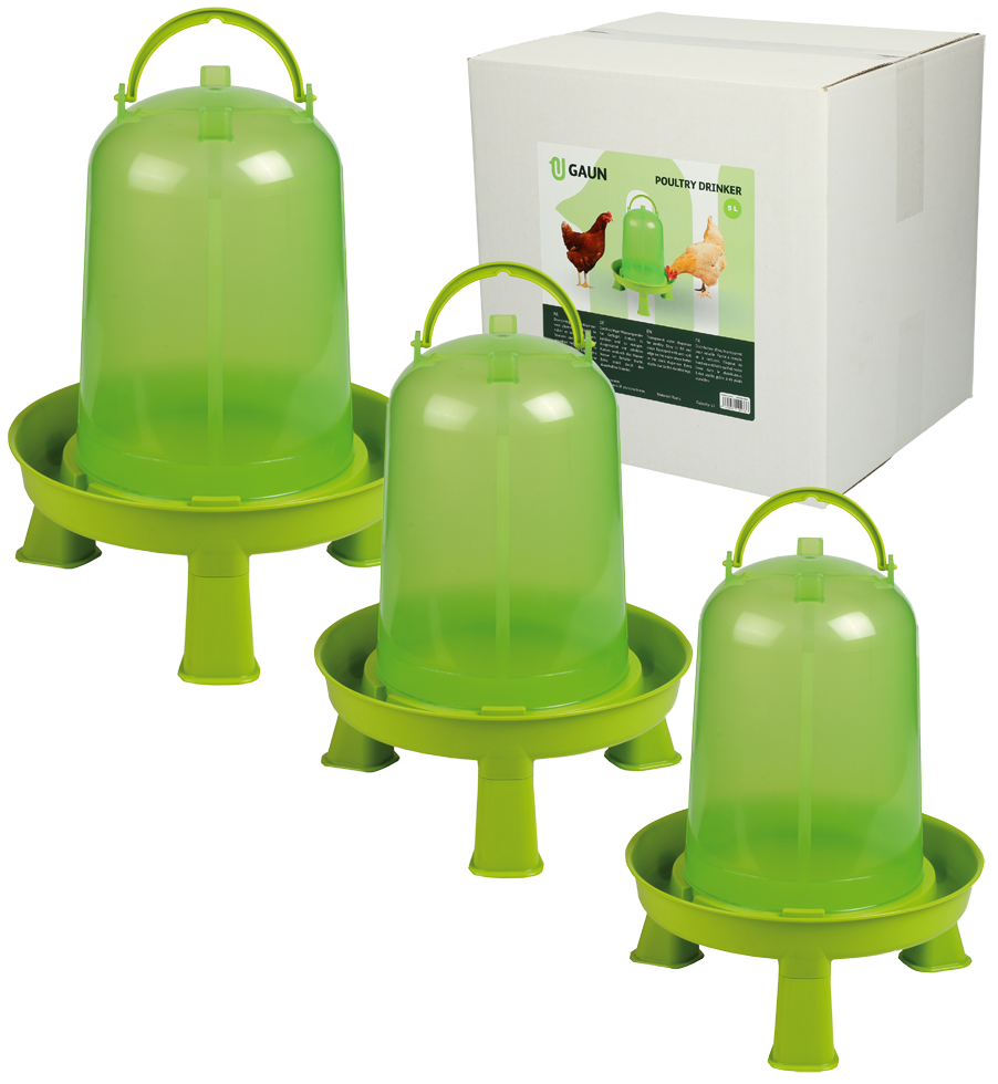 Gaun Geflügeltränke, mit Ständer, limonengrün, 8 l