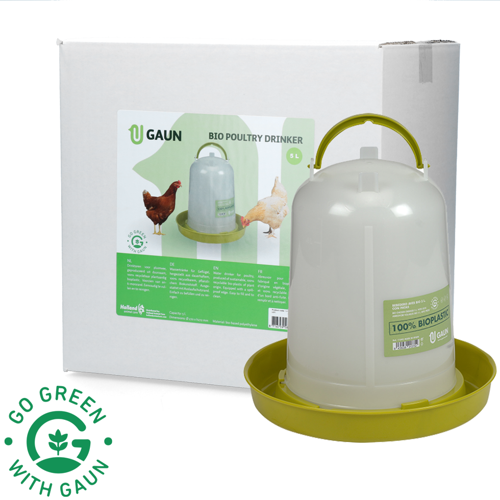 Gaun Geflügeltränke, Bio-Kunststoff, limonengrün, 5 l