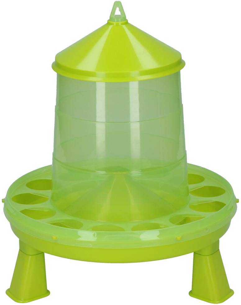 Gaun Geflügel Futterautomat, mit Ständer, limonengrün, 2 kg
