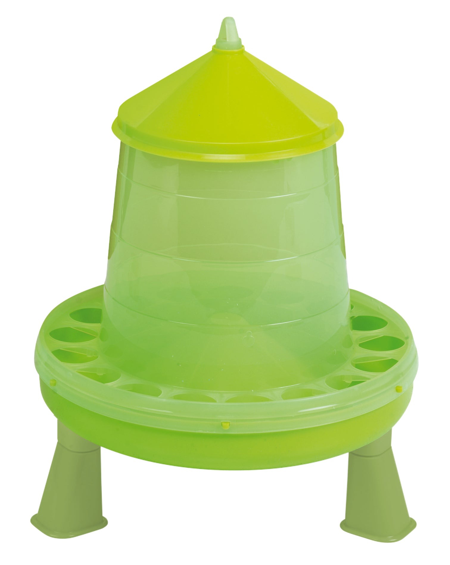 Gaun Geflügel-Futterautomat, mit Ständer, limonengrün, 4 kg