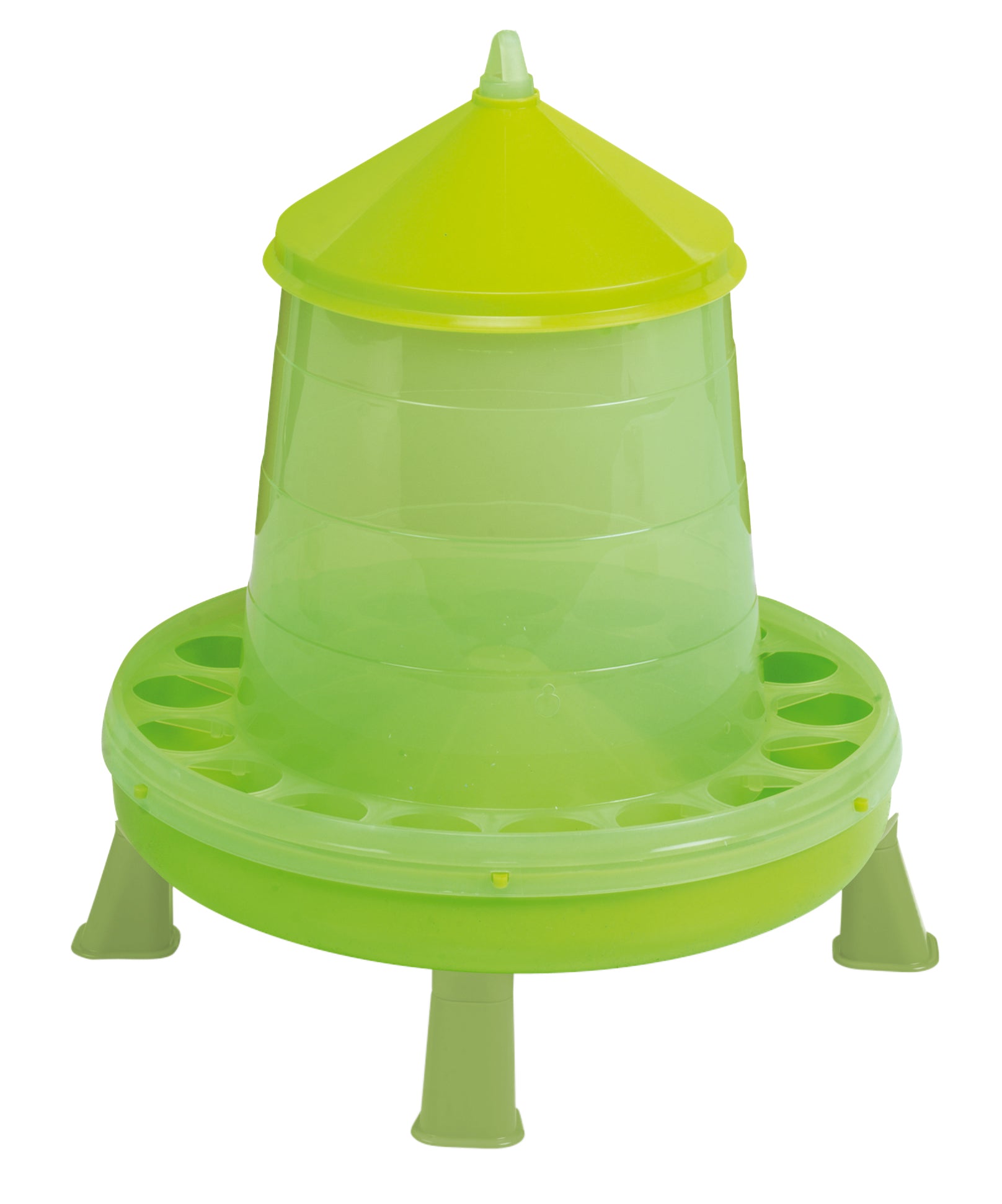 Gaun Geflügel Futterautomat, mit Ständer, limonengrün, 8 kg