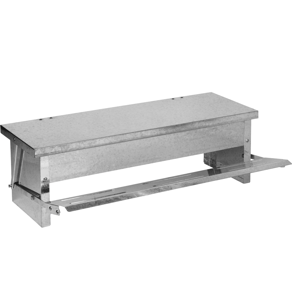 Gaun Geflügel Pedal-Futtertrog, 56 x 36 x 18,5 cm