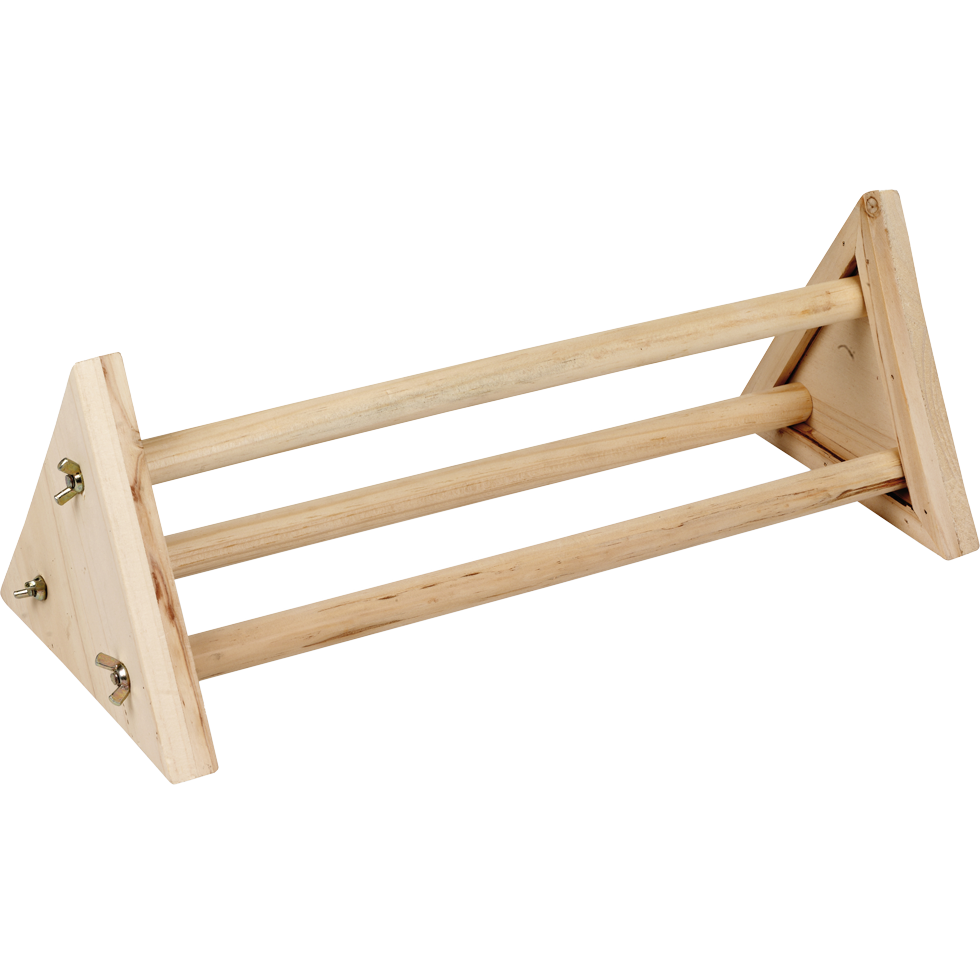 Gaun Küken-Sitzstange, Holz, 3 Stangen, 43 x 15,7 x 15 cm