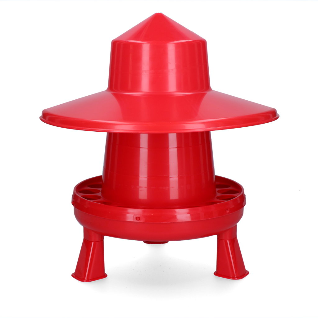 Gaun Geflügel Futterautomat, mit Regenhaube, Kunststoff, Ø 400 mm, 4 kg