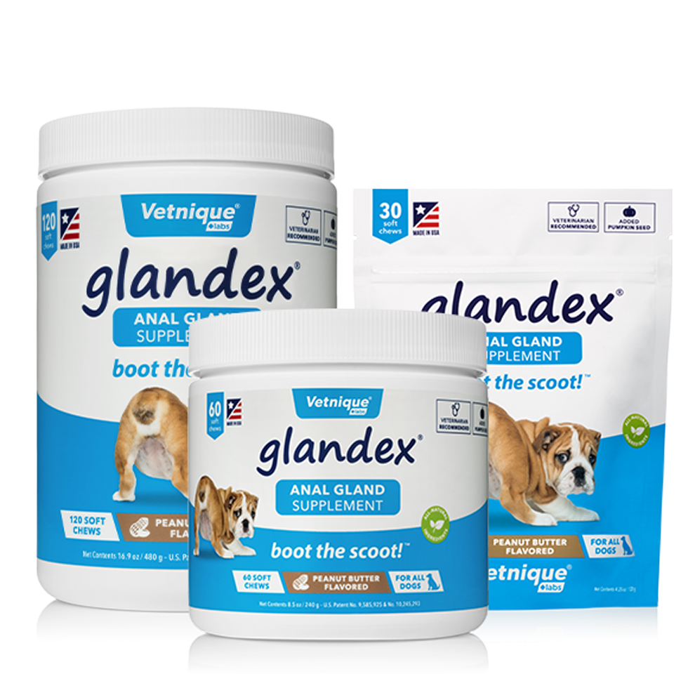 Glandex Soft Chews, Verdauung, Analdrüsen, Hund, 120 St