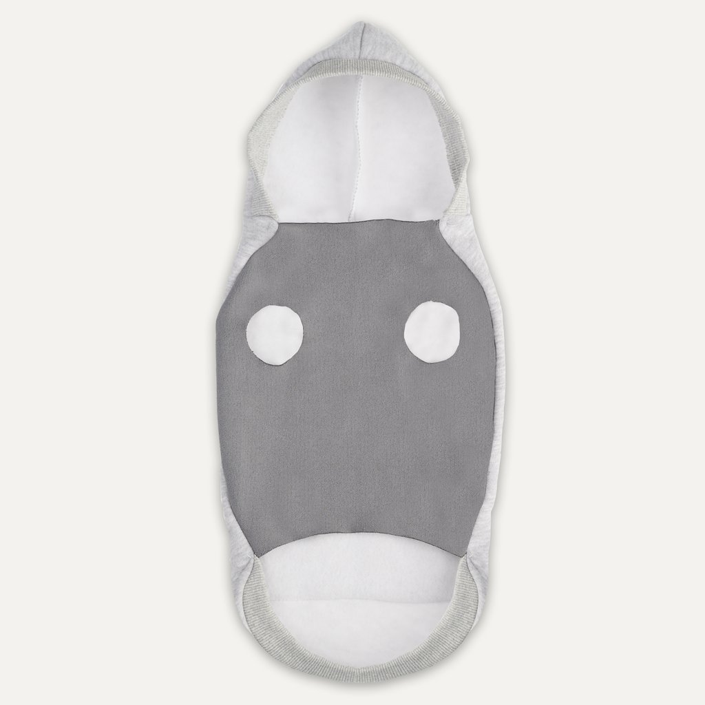 Goo-eez Hundepullover Kangaroo Fleece Hoodie, L, grau