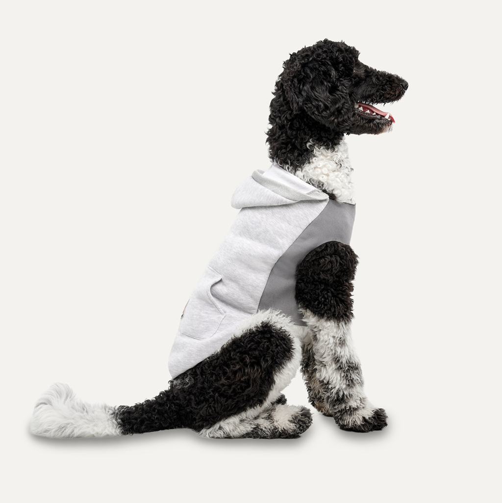 Goo-eez Hundepullover Fleece Hoodie, Grau, XL