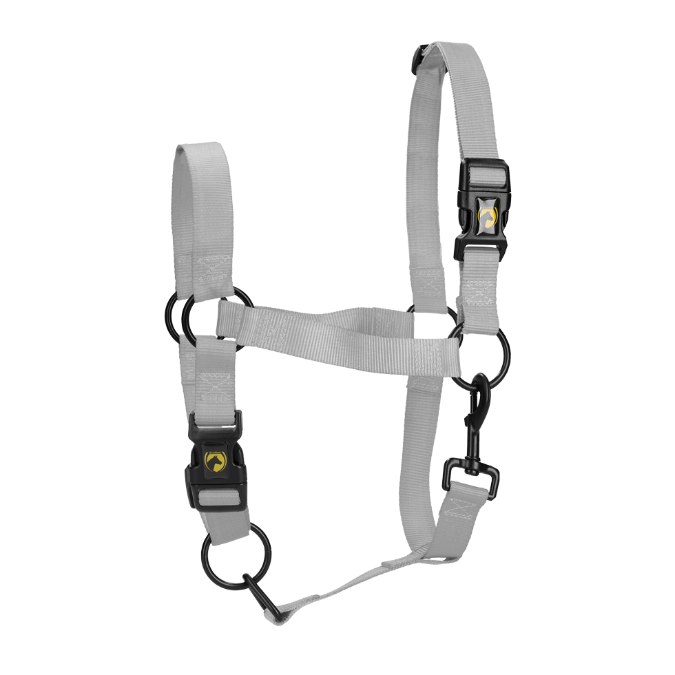 Excellent Essential Halfter, Nylon, grau, Größe S