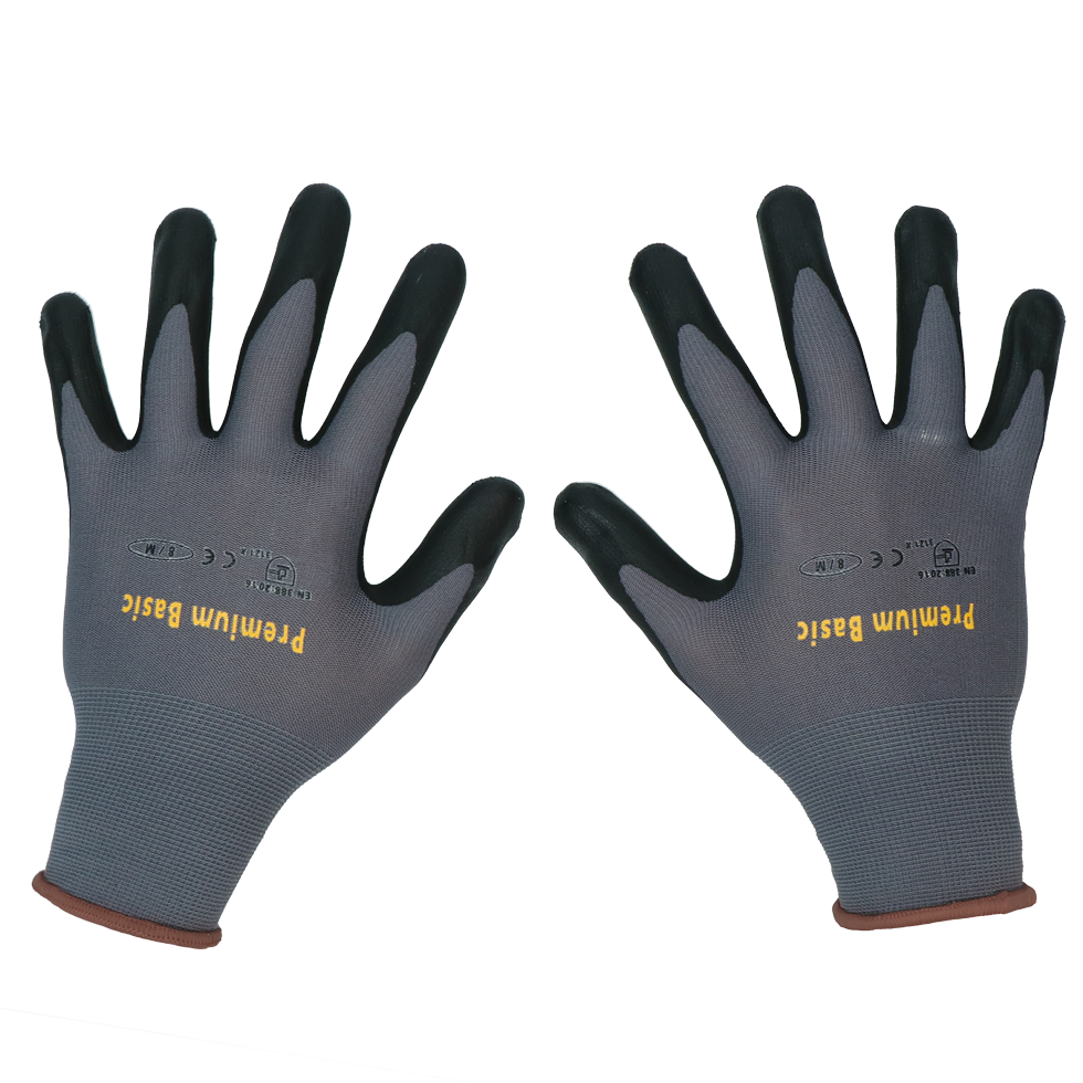 Keron Schutzhandschuh Premium Basic, Nylon, Nitrilschaumbeschichtung, Größe S
