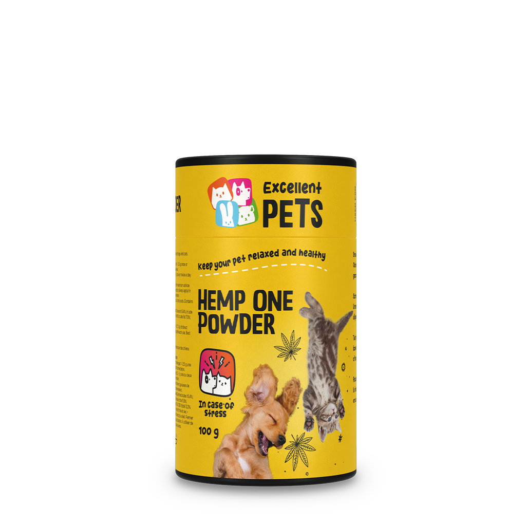 Excellent Pets Hanfpulver Ergänzungsfuttermittel für Hunde und Katzen, 100 g
