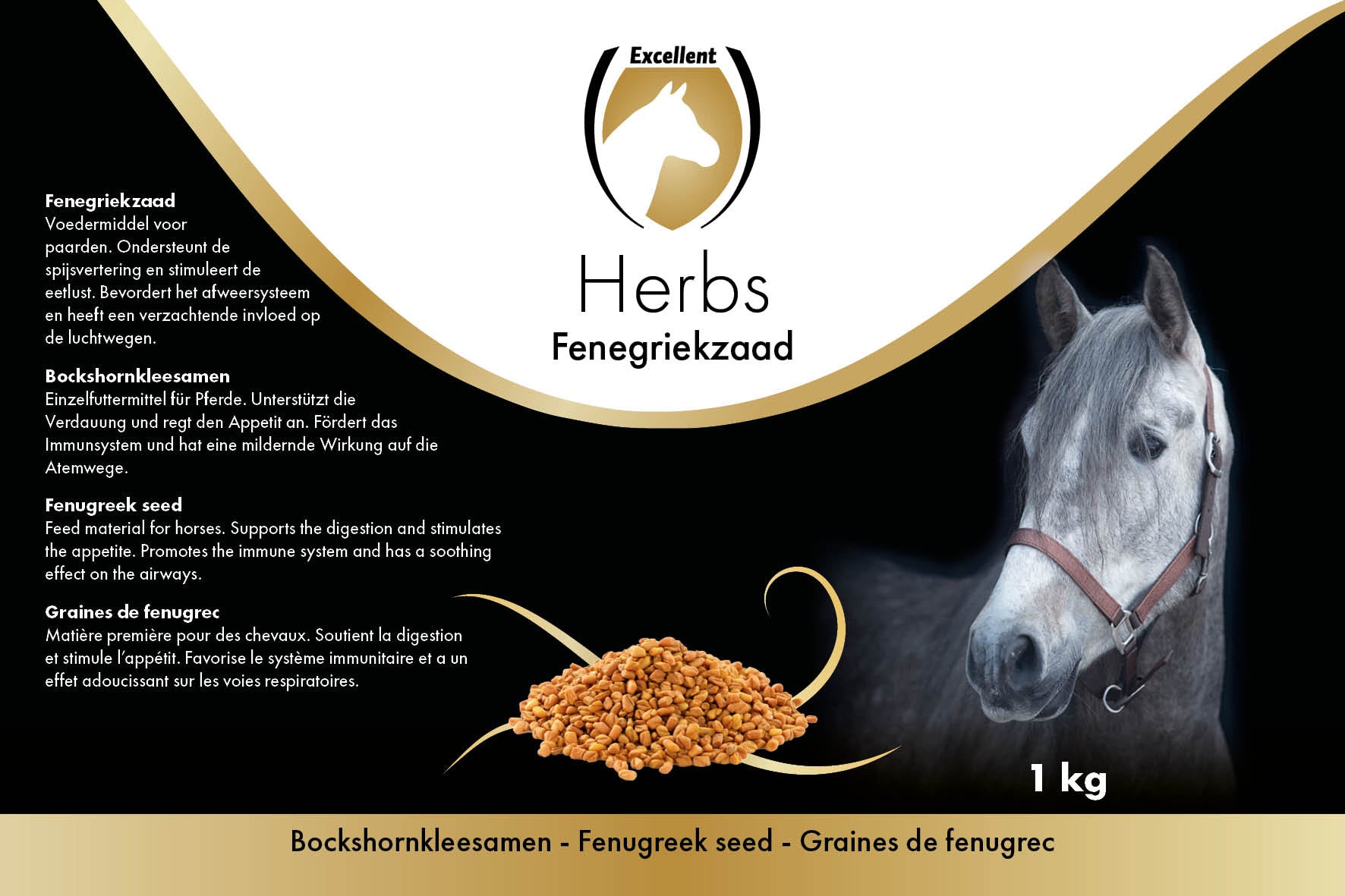 Excellent Horse Herbs Bockshornkleesamen, 1 kg