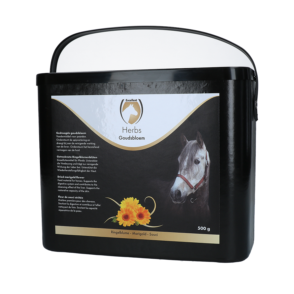 Excellent Horse Herbs Ringelblume, Einzelfuttermittel für Pferde, 500 g