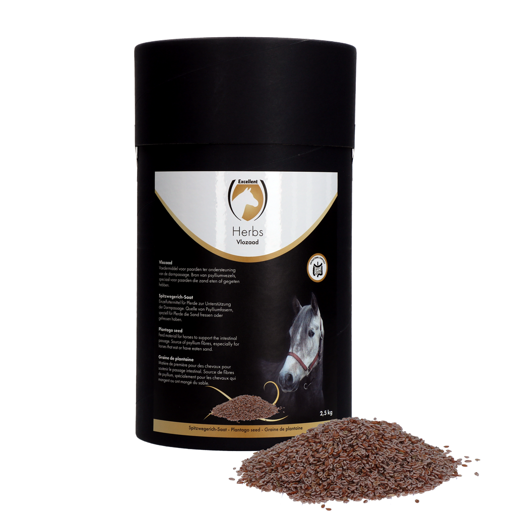 Excellent Horse Herbs Spitzwegerich-Saat, Ergänzungsfuttermittel Pferd, 2,5 kg