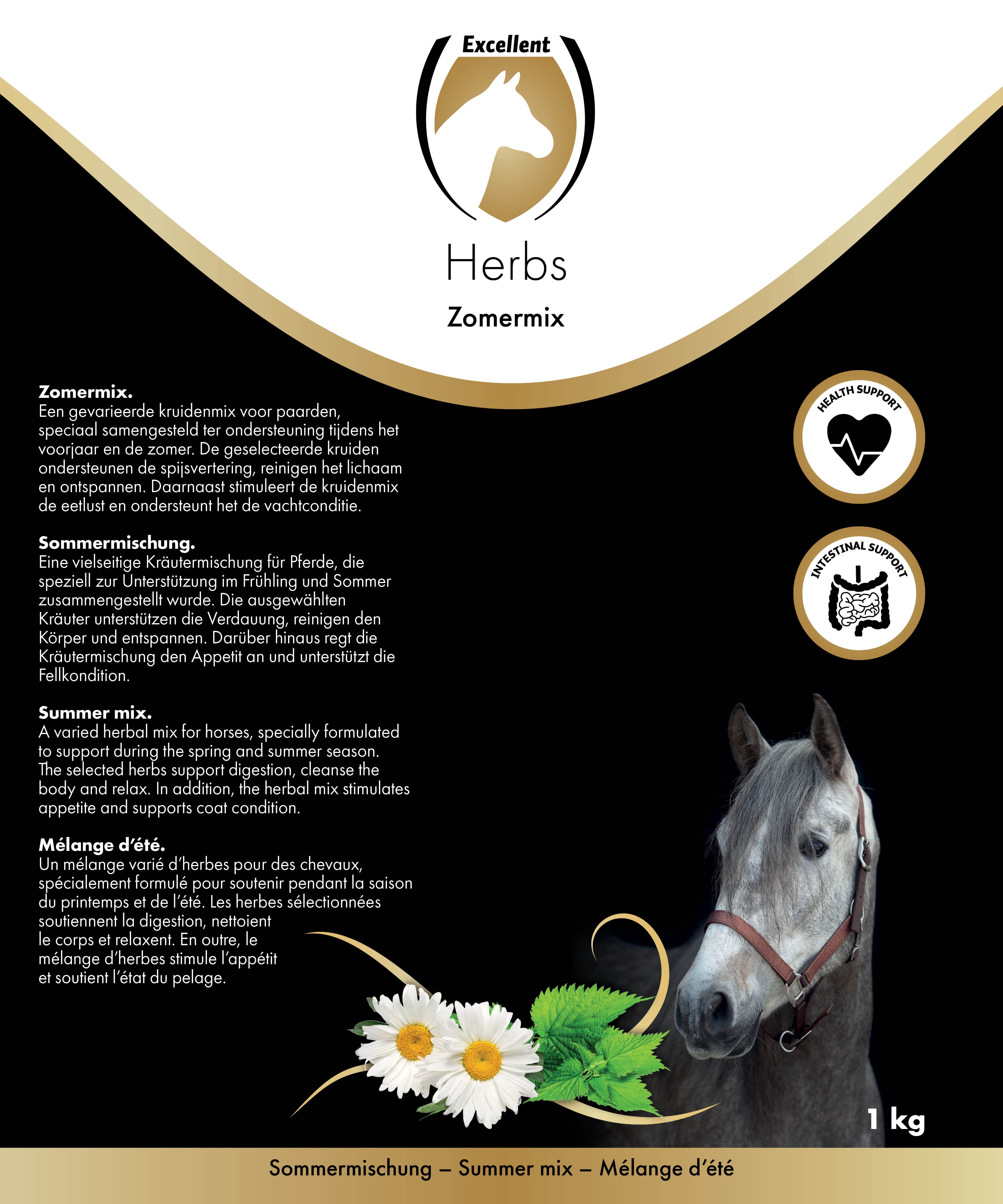 Excellent Horse Herbs Sommermischung für Pferde, 1 kg