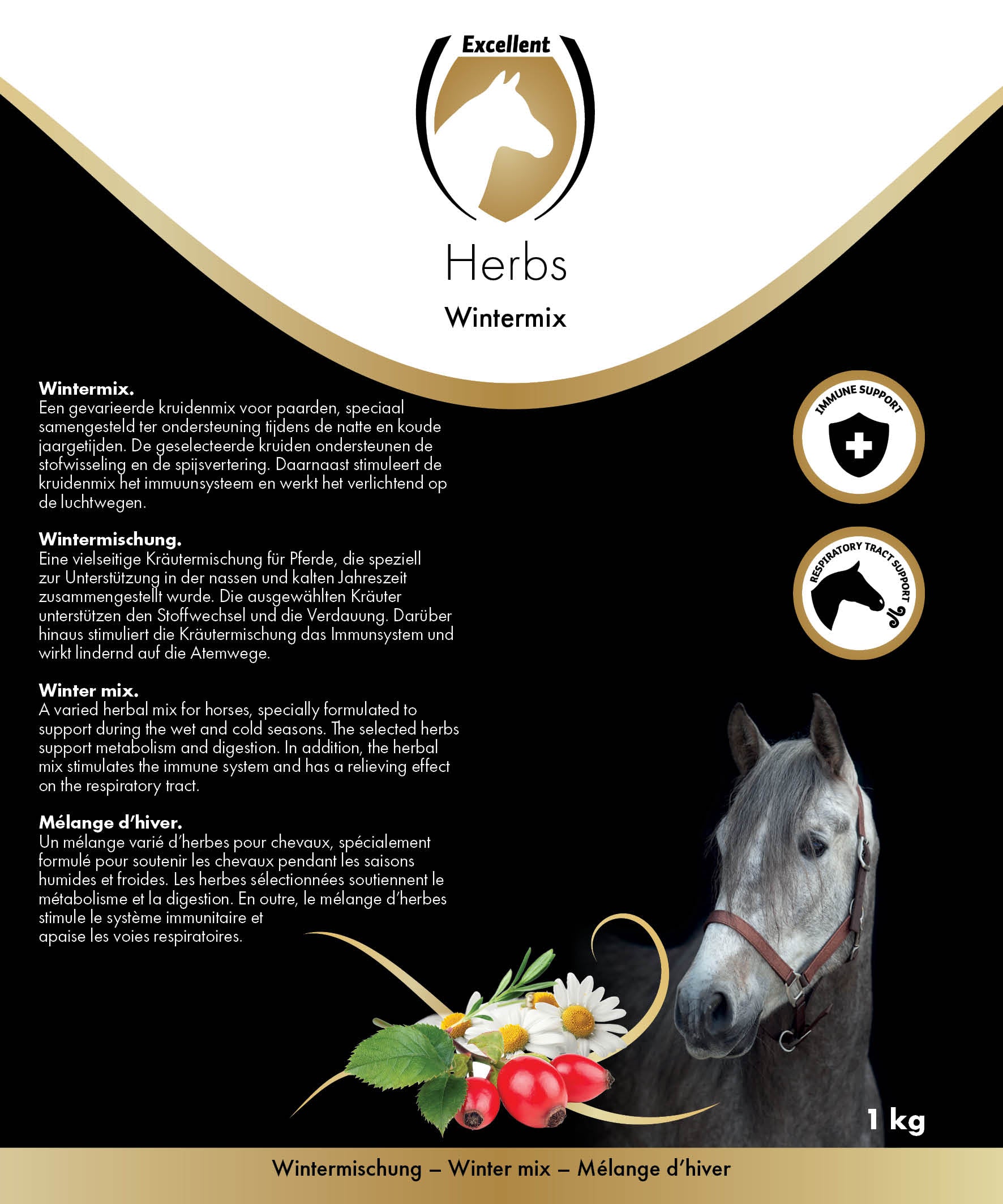 Excellent Horse Kräutermischung Winter, 1 kg