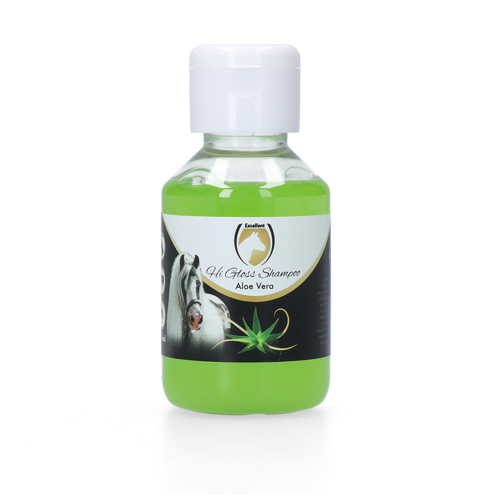 Excellent Horse Hi Gloss Shampoo, Aloe Vera, für Pferde, 100 ml