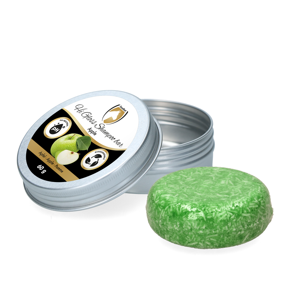 Excellent Horse Shampoo Bar, Apfel, für Pferde, 60 g